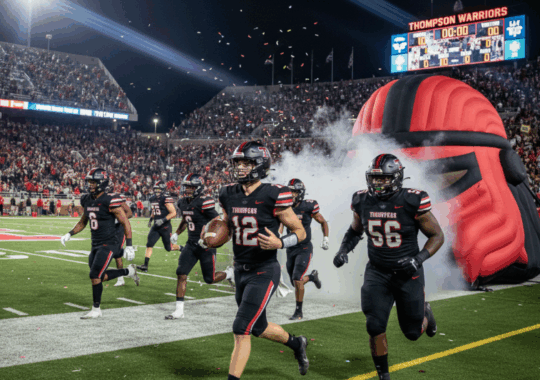 Thompson Warriors Varsity Football, Roster, Schedule. coach, score 2025-26