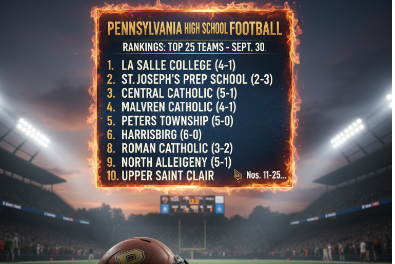 Pennsylvania High School Football Rankings – Top 25 Teams (Sept. 30, 2025)